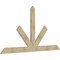 Ekena Millwork Saratoga Rough Sawn Timber Gable Bracket, Douglas Fir, 96"W x 52"H x 2"D x 6"F, 13/12 Pitch GBW096X52X0206SAR00RDF - alternate 4